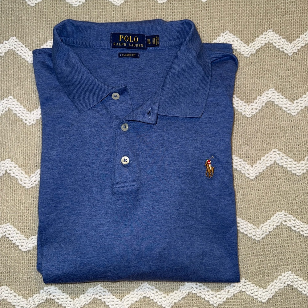 Ralph Lauren Classic Blue Polo Shirt